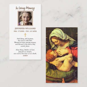 Prayer Cards Madonna and Child by Andrea Solario