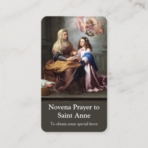 Prayer Cards  Novena Prayer St Anne