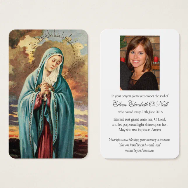 Prayer Cards | Our Lady Mother Mary | Zazzle