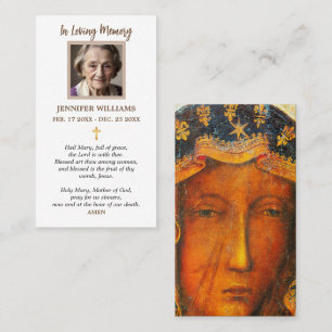 Prayer Cards Our Lady of Czestochau Polish Madonna
