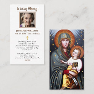 Prayer Cards Our Lady of Fatima from Poland