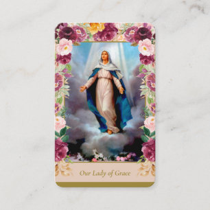 Prayer Cards Our Lady of Grace Deluxe