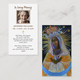 Prayer Cards Our Lady of the Gate of Dawn Mary Art