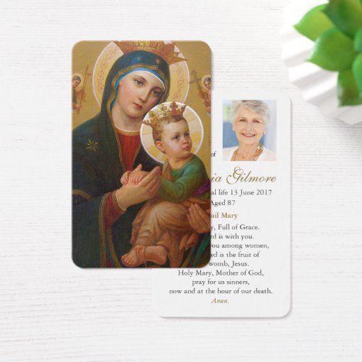 Prayer Cards | Our Lady Perpetual Help 1 | Zazzle