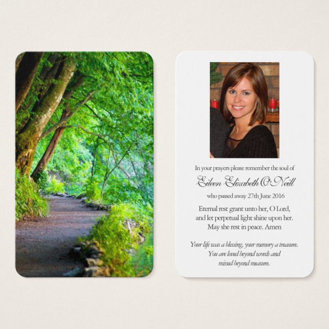 Prayer Cards | Path Through The Forest (Front & Back)