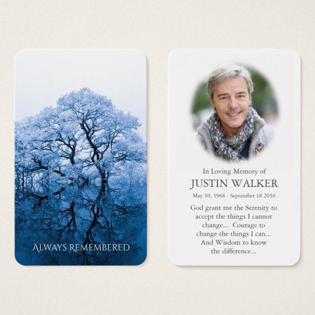 Prayer Cards | Peaceful Nature (Front & Back)