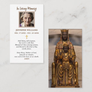 Prayer Cards Religious I Our Lady of Montserrat