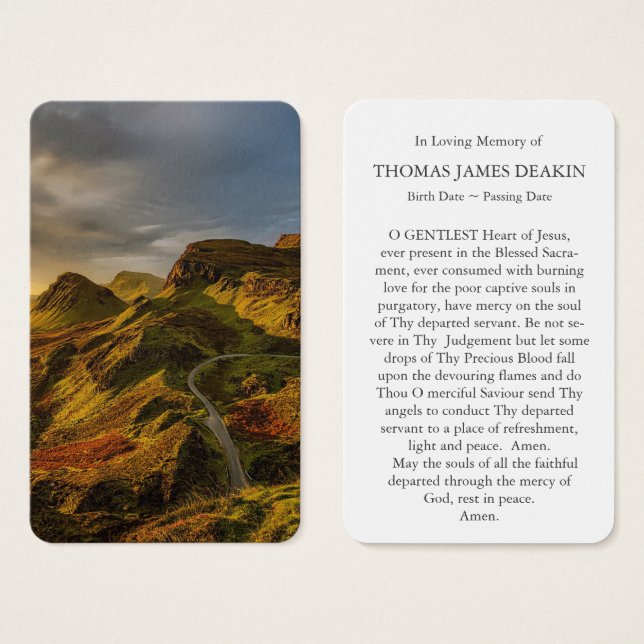 Prayer Cards | Scottish Landscape (Front & Back)
