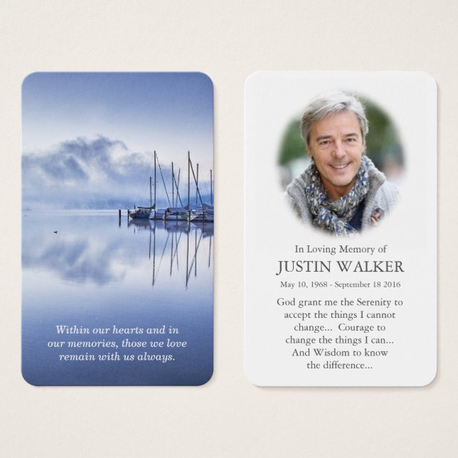 Prayer Cards | Serene Waters (Front & Back)