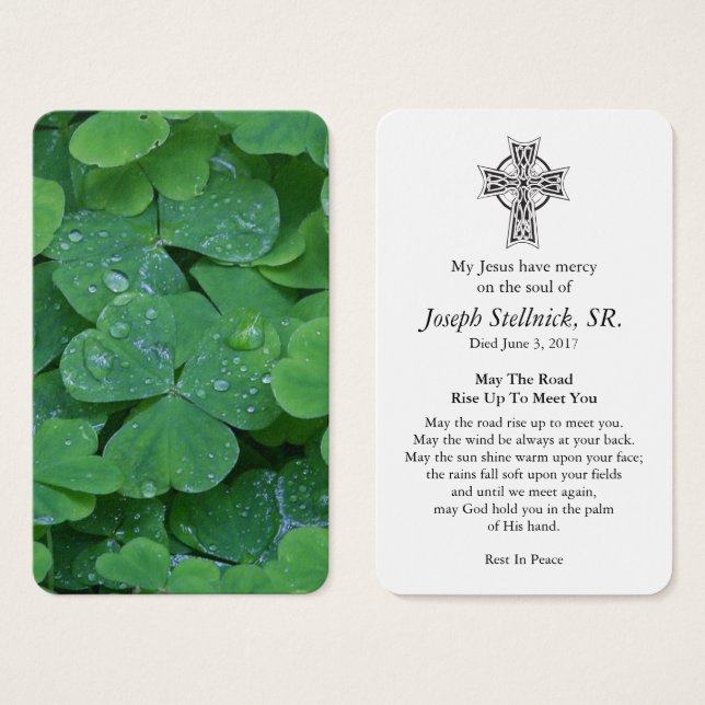 Prayer Cards | Shamrock 2 (Front & Back)