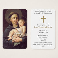 Prayer Cards | St Anthony & Baby Jesus