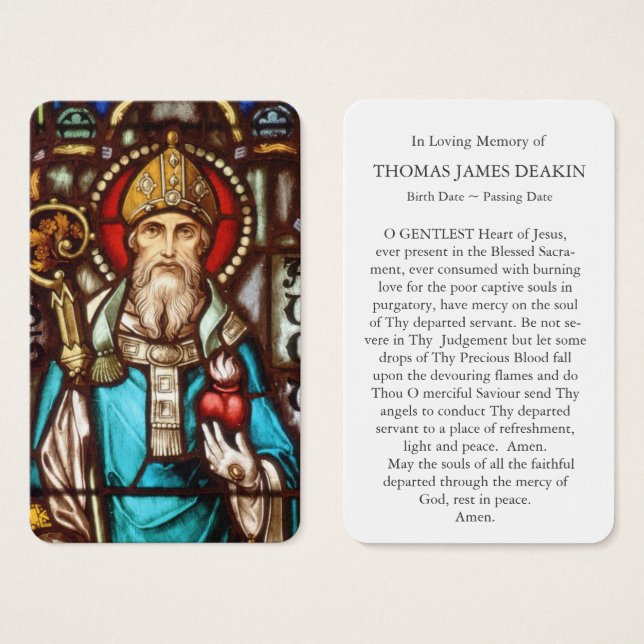 Prayer Cards | St Augustine 4 (Front & Back)