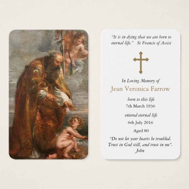 Prayer Cards | St Augustine 5 (Front & Back)