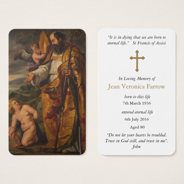 Prayer Cards | St Augustine 6 (Front & Back)