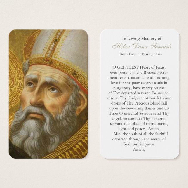 Prayer Cards | St Augustine 7 (Front & Back)