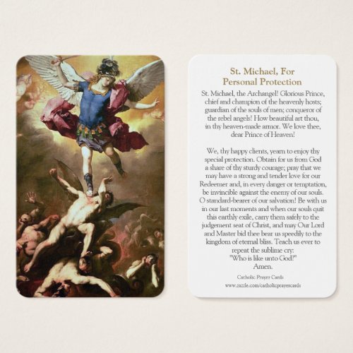 Prayer Cards  St Michael 1