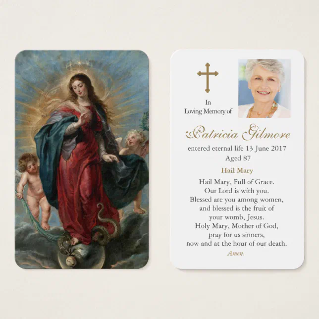 Prayer Cards | The Immaculate Conception | Zazzle