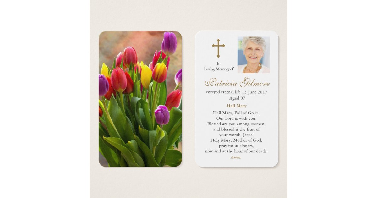 Prayer Cards | Tulip Bouquet | Zazzle