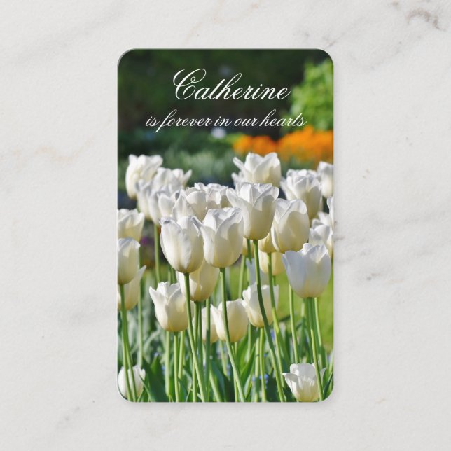 Prayer Cards | White Tulips (Front)