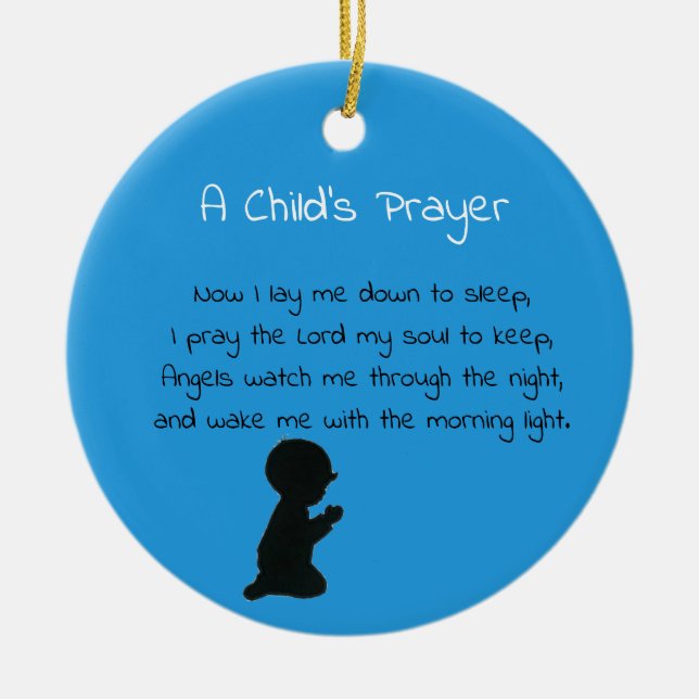 Prayer Ceramic Ornament (Front)