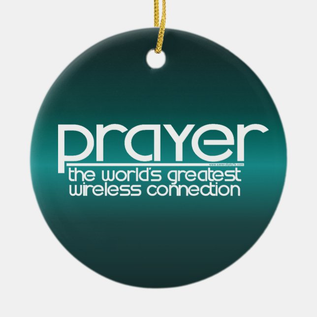 PRAYER CERAMIC ORNAMENT (Front)