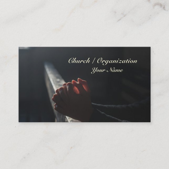 Prayer Christian Business Card (Front)