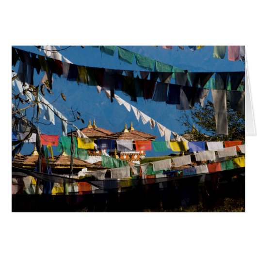 Prayer flags and chortens cards (Front Horizontal)