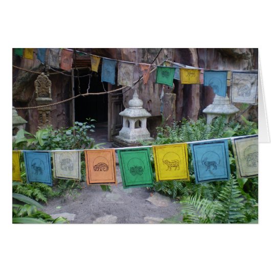 PRAYER FLAGS AT TEMPLE CARDS (Front Horizontal)