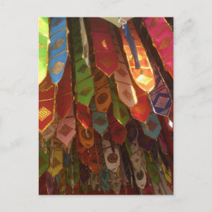 Prayer Flags, Chiang Mai, Thailand Postcard