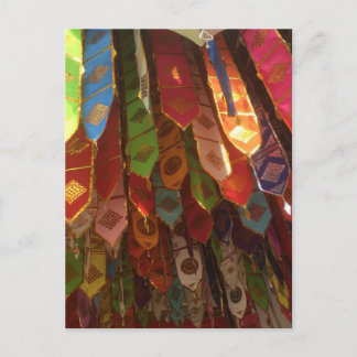 Prayer Flags, Chiang Mai, Thailand Postcard