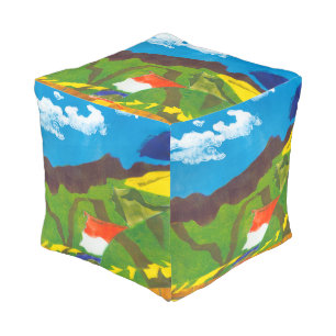Prayer Flags II Pouf