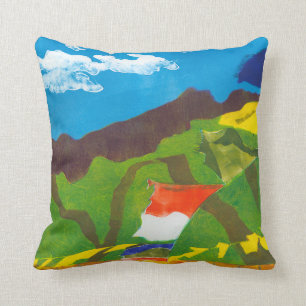Prayer Flags II Throw Pillow