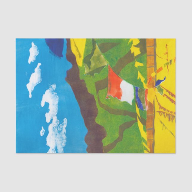 Prayer Flags II Tissue Paper (Front)