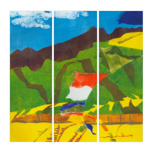 Prayer Flags II Triptych