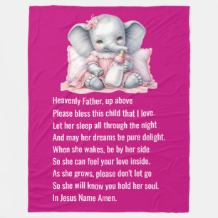 Prayer - Fleece Blanket, 60"x80"