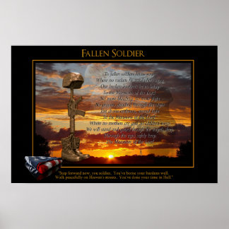 Prayer for a Fallen Soldier Poster