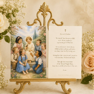 Prayer for Children with Down Syndrome Catholic Business Card