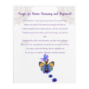 Prayer for Divine Cleansing and Alignment Acrylic Print