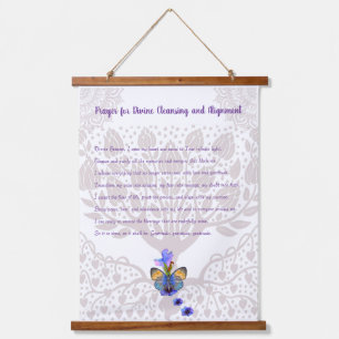 Prayer for Divine Cleansing and Alignment Hanging Tapestry