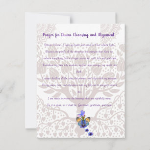 Prayer for Divine Cleansing and Alignment Holiday Card