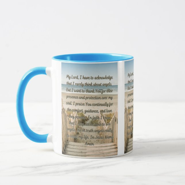 Prayer For God's Angels Two-Tone Mug (Left)