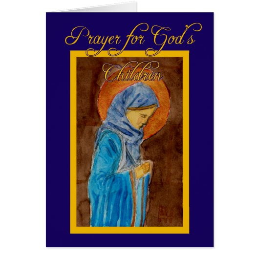 Prayer For God's Children Card (Front)