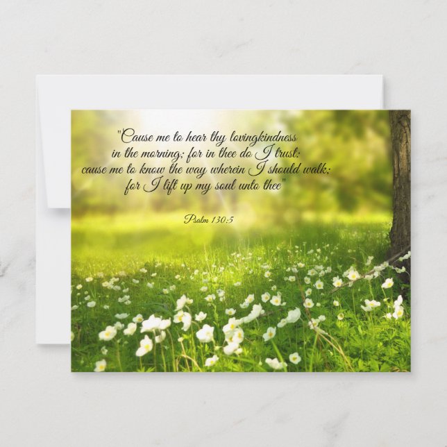 Prayer for God's guidance, spring scene Card (Front)