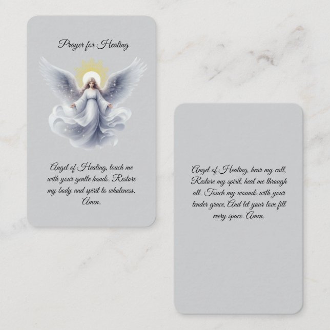 Prayer for Healing Angel Prayer Card (Front/Back)