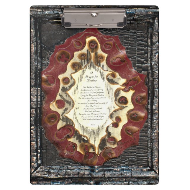 Prayer For Healing & Cross of Protection Clipboard (Front)