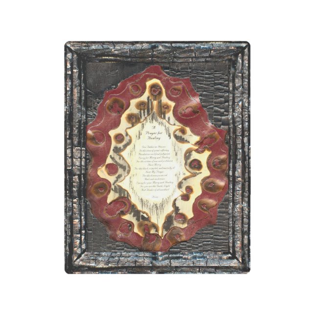 Prayer For Healing Metal Print (Front)