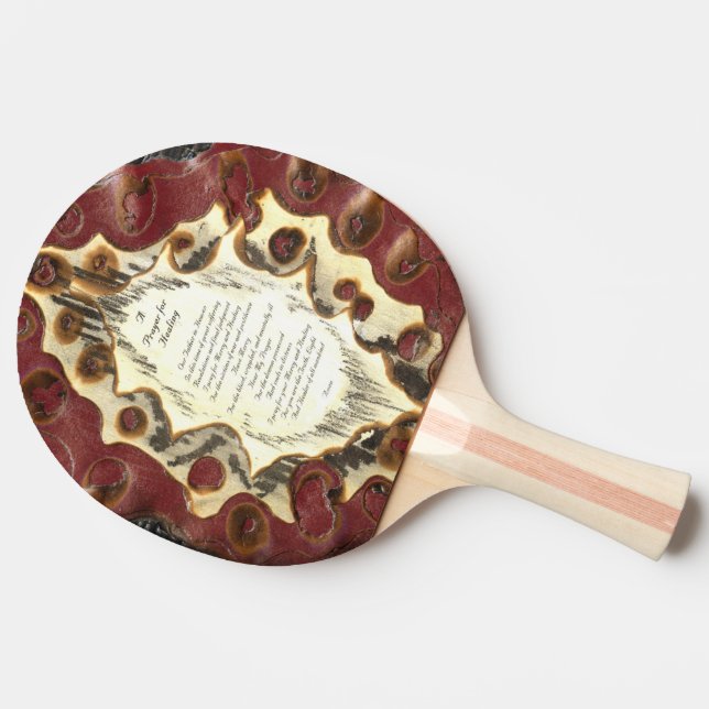 Prayer For Healing Ping-Pong Paddle (Side)