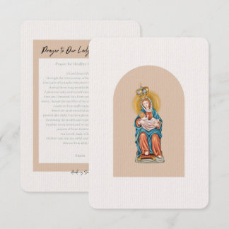 Prayer for Healthy Pregnancy - Our Lady Thank You Card