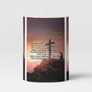 Prayer For Kid's Protection Pillar Candle
