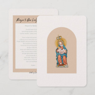 Prayer for Motherhood - Our Lady of Le Leche Thank You Card
